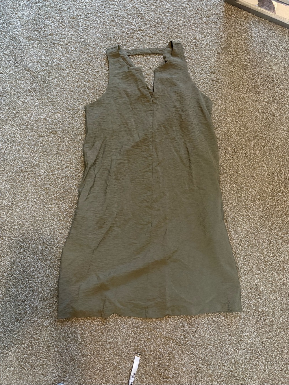 Banana Republic Olive Green Sleeveless Shift Dress